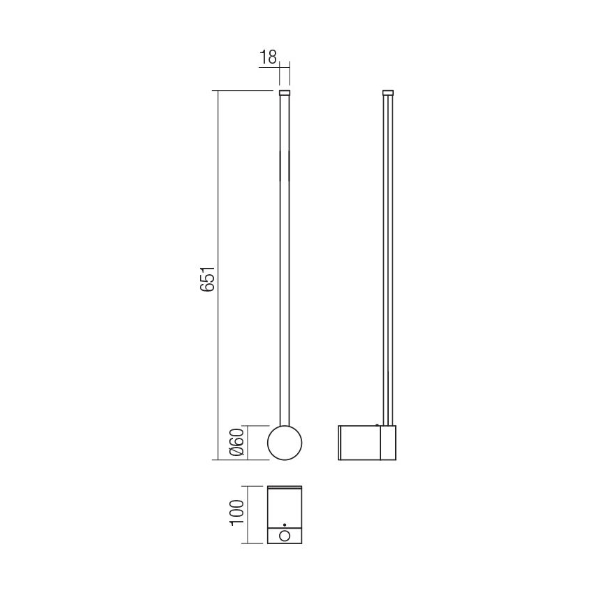 Redo 01-3121 - Светодиодный настенный светильник TABOO LED/9W/230V латунь