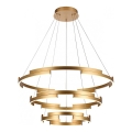 Redo 01-3181 - Светодиодная подвесная люстра с регулированием яркости CASTLE LED/80W/230V золотистый