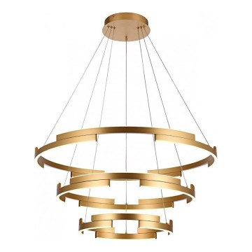 Redo 01-3181 - Светодиодная подвесная люстра с регулированием яркости CASTLE LED/80W/230V золотистый