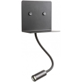 Redo 01-3211 - Светодиодный настенный точечный светильник MOKA LED/6W + LED/3W/230V USB CRI90 черный