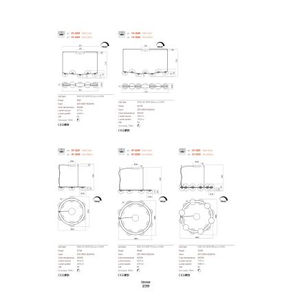 Redo 01-3239 - Светодиодный настенный светильник SINCLAIR LED/6,5W/230V CRI 93 IP21 золотистый