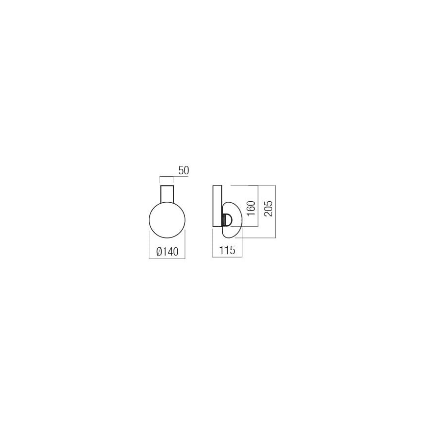 Redo 01-3239 - Светодиодный настенный светильник SINCLAIR LED/6,5W/230V CRI 93 IP21 золотистый