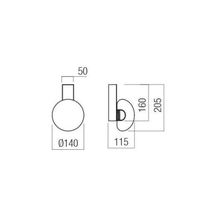 Redo 01-3240 - Светильник настенный LED SINCLAIR LED/6,5W/230V CRI 93 IP21 черный