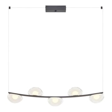 Redo 01-3244 - Світлодіодна підвісна люстра з регулюванням яскравості SINCLAIR LED/35W/230V CRI 93 IP21 чорний