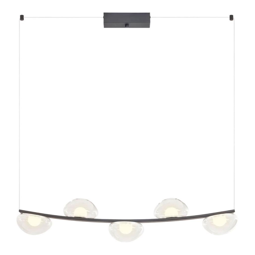 Redo 01-3244 - Світлодіодна підвісна люстра з регулюванням яскравості SINCLAIR LED/35W/230V CRI 93 IP21 чорний