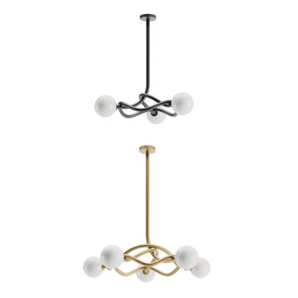 Redo 01-3257 - Люстра на штанзі CONFUSIO 3xE14/28W/230V діам. 76 см чорна