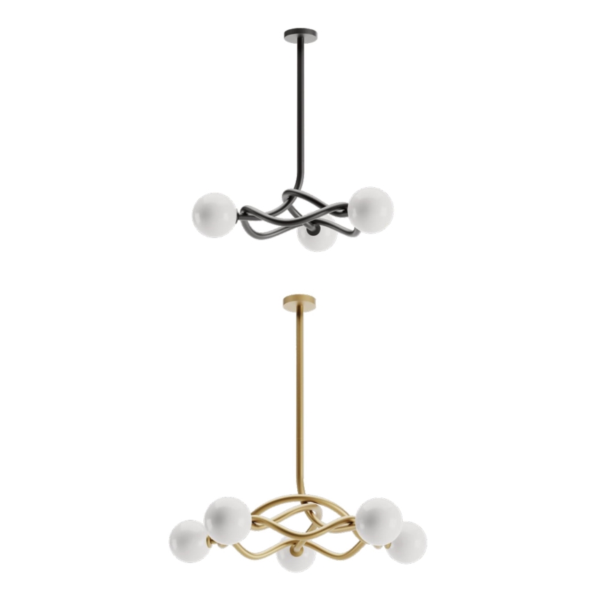 Redo 01-3257 - Люстра на штанзі CONFUSIO 3xE14/28W/230V діам. 76 см чорна