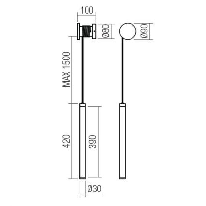 Redo 01-3301 - Диммируемый настенный светильник SWING LED, 9 Вт, 230 В, 3000/4000 К, CRI 90, белый