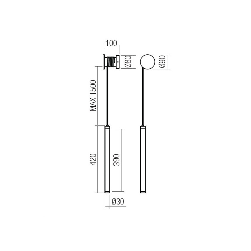 Redo 01-3301 - Диммируемый настенный светильник SWING LED, 9 Вт, 230 В, 3000/4000 К, CRI 90, белый