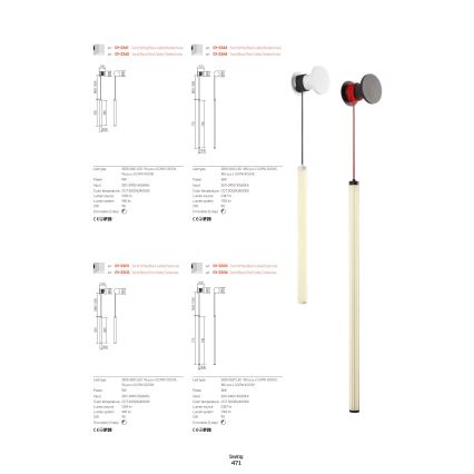 Redo 01-3301 - LED настінний світильник SWING з регулюванням яскравості LED/9W/230V 3000/4000K CRI 90 білий