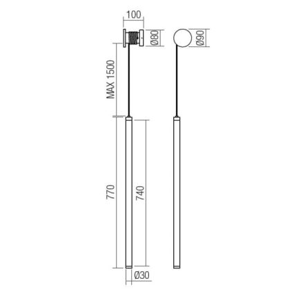 Redo 01-3304 - диммируемый настенный светильник SWING LED/16W/230V 3000/4000K CRI 90 черный