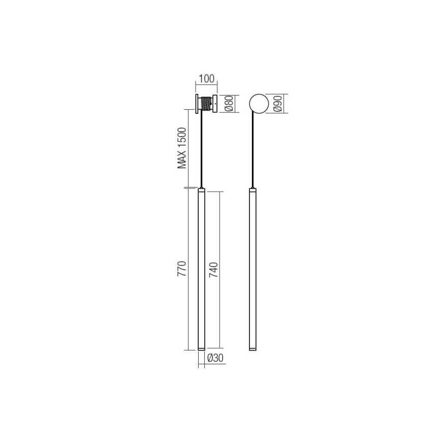 Redo 01-3304 - диммируемый настенный светильник SWING LED/16W/230V 3000/4000K CRI 90 черный