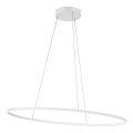 Redo 01-3337 - LED диммируемая люстра на тросе LEO LED/48W/230V 3000/4000K CRI 90 40x95 cm белая