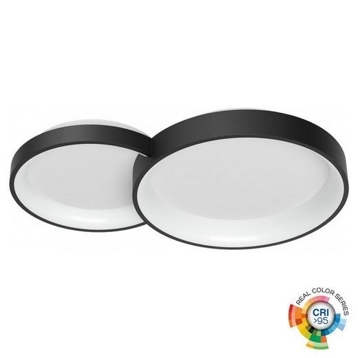 Redo 01-3372 - Светодиодный потолочный светильник с регулированием яркости COMBI LED/50W/230V 3000/4000/6000K CRI98 черный