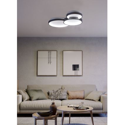 Redo 01-3375 - Светодиодный потолочный светильник с регулированием яркости COMBI LED/72W/230V 3000/4000/6000K CRI98 черный