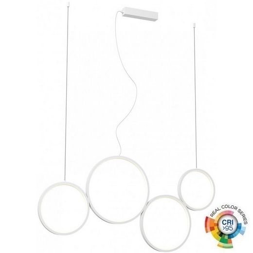 Redo 01-3382 - Светодиодная подвесная люстра с регулированием яркости ATHENA LED/40W/230V 3000/4000/6000K CRI98 белый
