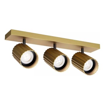 Redo 01-3405 - Точковий світильник DELPHI 3xGU10/7W/230V золотий