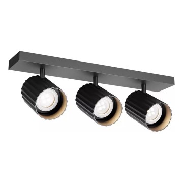 Redo 01-3406 - Точковий світильник DELPHI 3xGU10/7W/230V чорний