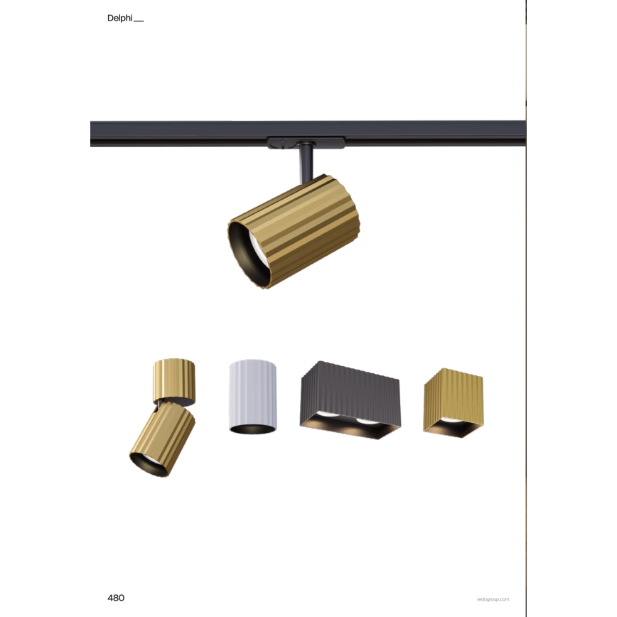 Redo 01-3408 - Точечный светильник DELPHI 1xGU10/7W/230V золотой