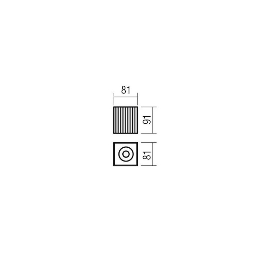 Redo 01-3408 - Точечный светильник DELPHI 1xGU10/7W/230V 8,1x8,1 см, золотой