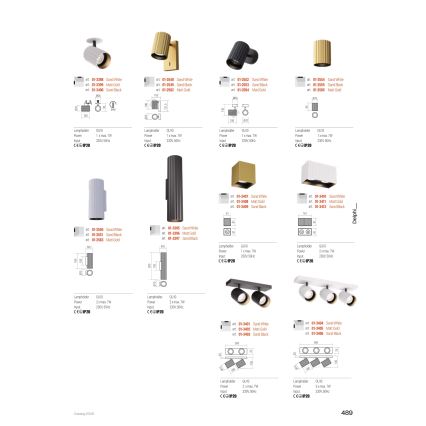 Redo 01-3410 - Точковий світильник DELPHI 2xGU10/7W/230V 16,1x8,1 см білий