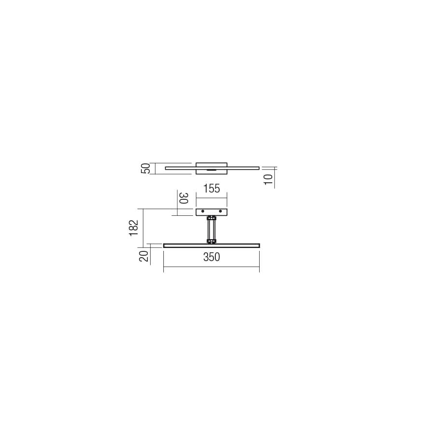 Redo 01-3461 - Светодиодная подсветка для картин LINEAR LED/8W/230V 35 см CRI 92 черный