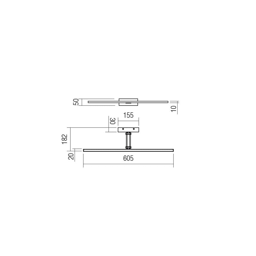 Redo 01-3463 - LED підсвітка картин LINEAR LED/8W/230V 60,5 см CRI 92 чорний