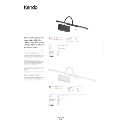 Redo 01-3466 - LED підсвітка картин KENDO LED/11W/230V 51,4 см CRI 92 білий