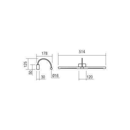 Redo 01-3466 - LED підсвітка картин KENDO LED/11W/230V 51,4 см CRI 92 білий
