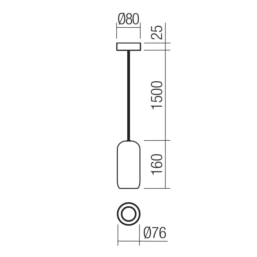 Redo 01-3476 - Подвесная люстра BOOM 1xGU10/10W/230V диаметр 7,6 см коричневый