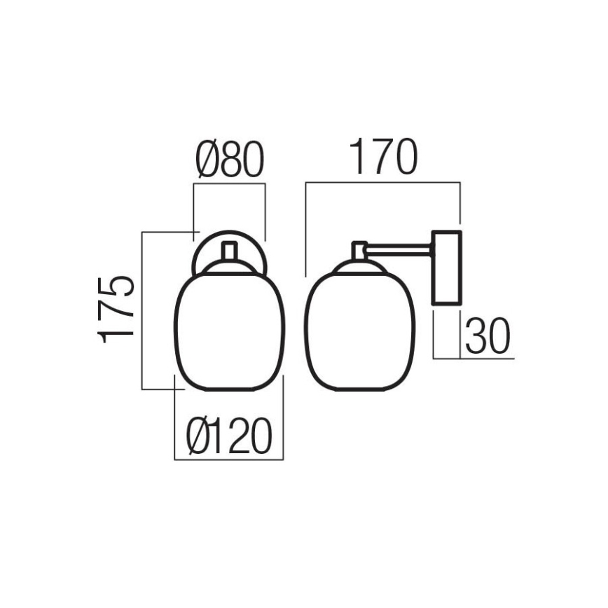Redo 01-3483 - Настінний світильник KHADI LED/6 Вт/230 В CRI 90 чорний/димчастий