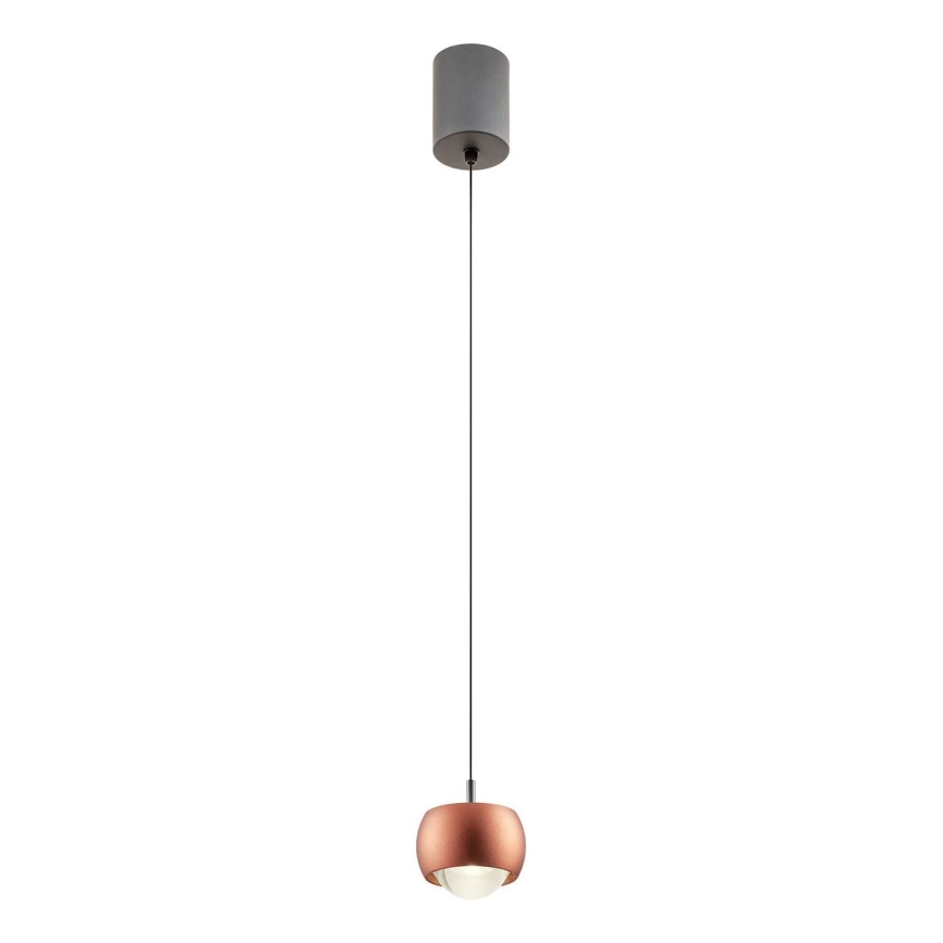 Redo 01-3548 - Светодиодная подвесная люстра AVES LED/12W/230V диаметр 9,6 см CRI 90 медный