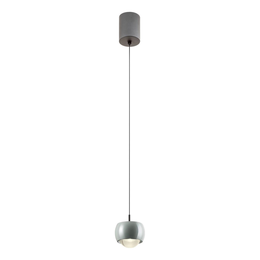 Redo 01-3549 - Світлодіодна підвісна люстра AVES LED/12W/230V діаметр 9,6 см CRI 90 сірий