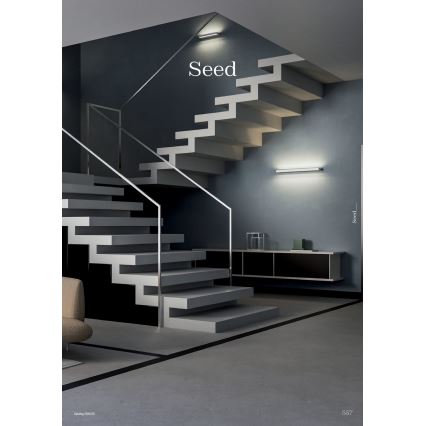 Redo 01-3553 - Світлодіодний настінний світильник SEED LED/15W/230V чорний