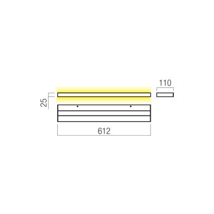 Redo 01-3554 - Светодиодный настенный светильник SEED LED/30W/230V белый
