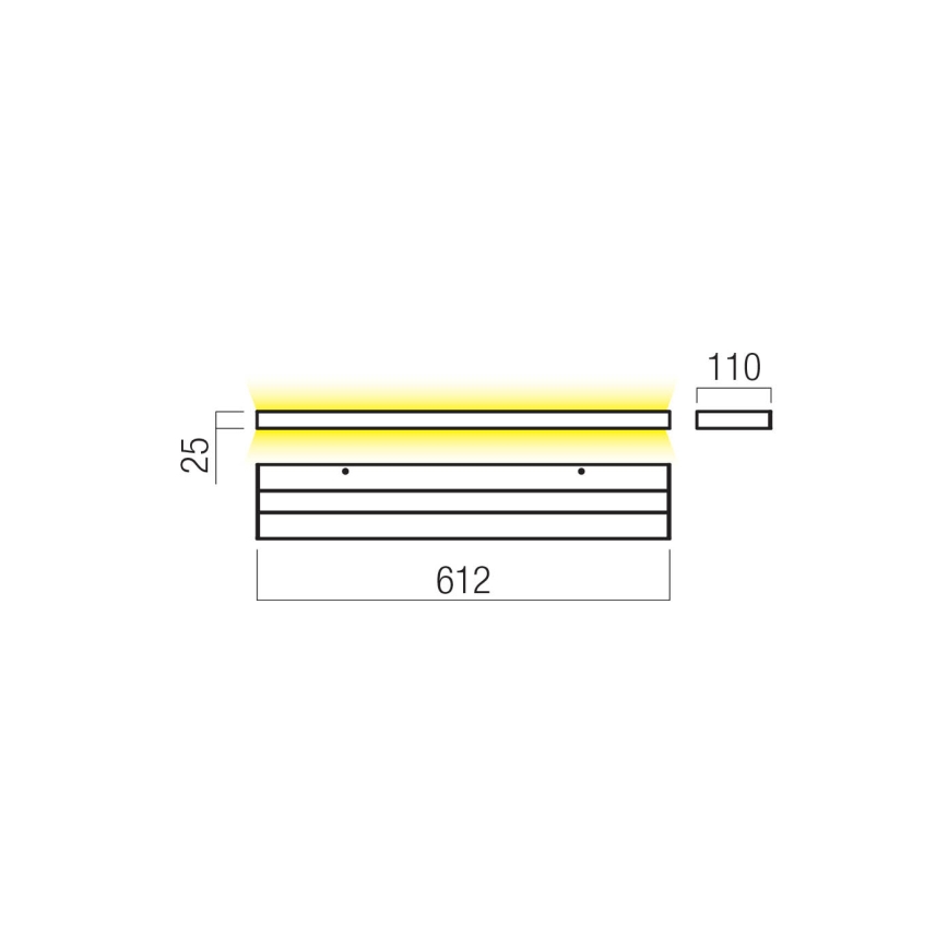Redo 01-3554 - Светодиодный настенный светильник SEED LED/30W/230V белый