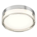 Redo 01-3725 - Светодиодный потолочный светильник для ванной комнаты FRISBI LED/8W/230V диаметр 15 см CRI 90 IP44 блестящий хром