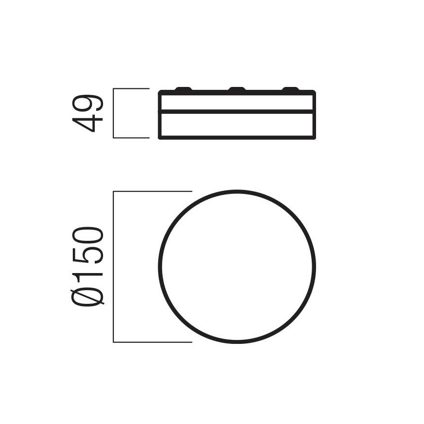 Redo 01-3725 - Светодиодный потолочный светильник для ванной комнаты FRISBI LED/8W/230V диаметр 15 см CRI 90 IP44 блестящий хром