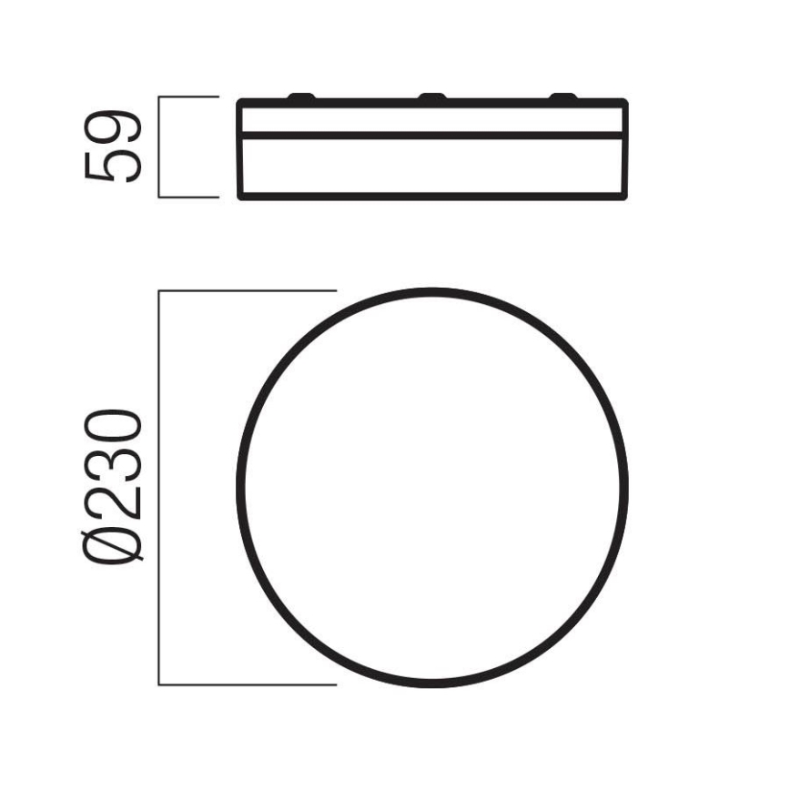 Redo 01-3727 - Светильник для ванной комнаты потолочный LED FRISBI LED/12W/230V диам. 23 см CRI 90 3000/4000K IP44 глянцевый хром
