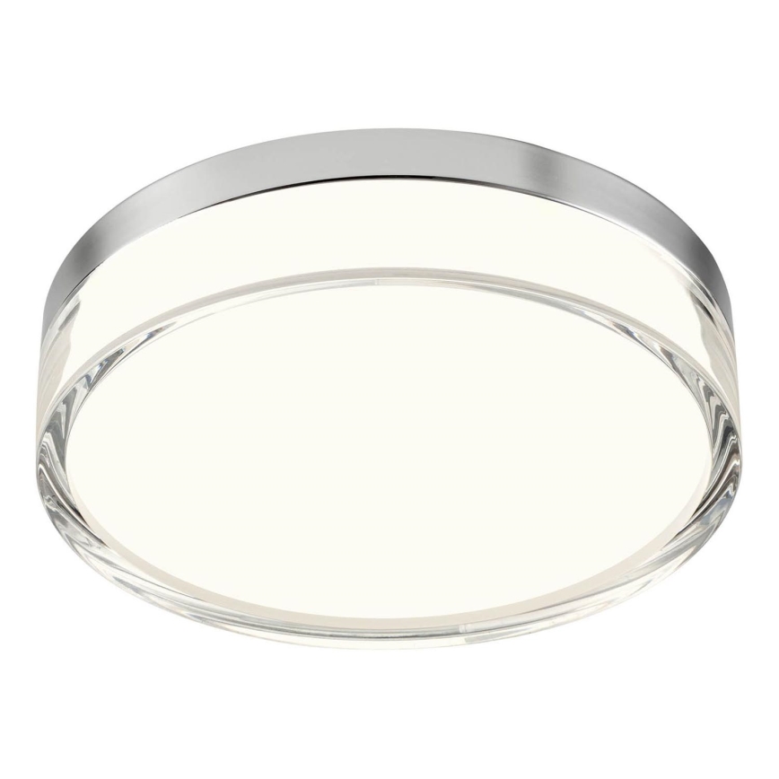 Redo 01-3727 - Светодиодный потолочный светильник для ванной комнаты FRISBI LED/12W/230V диаметр 23 см CRI 90 3000/4000K IP44 блестящий хром