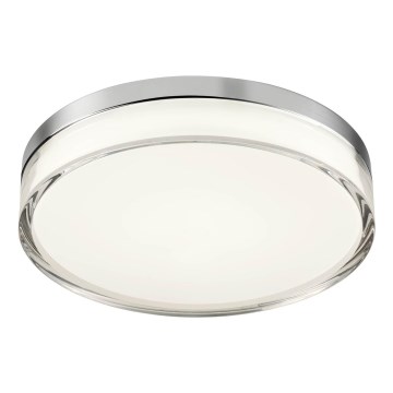 Redo 01-3728 - Светодиодный потолочный светильник для ванной комнаты FRISBI LED/18W/230V диаметр 28 см CRI 90 3000/4000K IP44 глянцевый хром