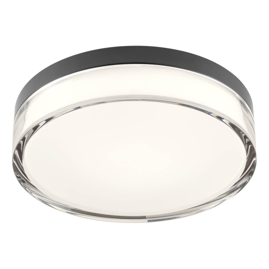 Redo 01-3735 - Светодиодный потолочный светильник для ванной комнаты FRISBI LED/12W/230V диаметр 23 см CRI 90 3000/4000K IP44 черный