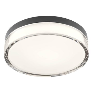 Redo 01-3735 - Світлодіодний стельовий світильник для ванної кімнати FRISBI LED/12W/230V діаметр 23 см CRI 90 3000/4000K IP44 чорний