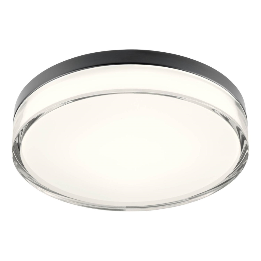 Redo 01-3736 - Світлодіодний стельовий світильник для ванної кімнати FRISBI LED/18W/230V діаметр 28 см CRI 90 3000/4000K IP44 чорний