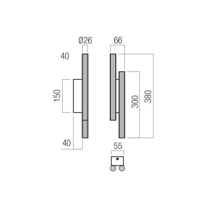 Redo 01-3850 - LED настенный светильник NIKOS 4xLED/4W/230V 3000K CRI 90 белый