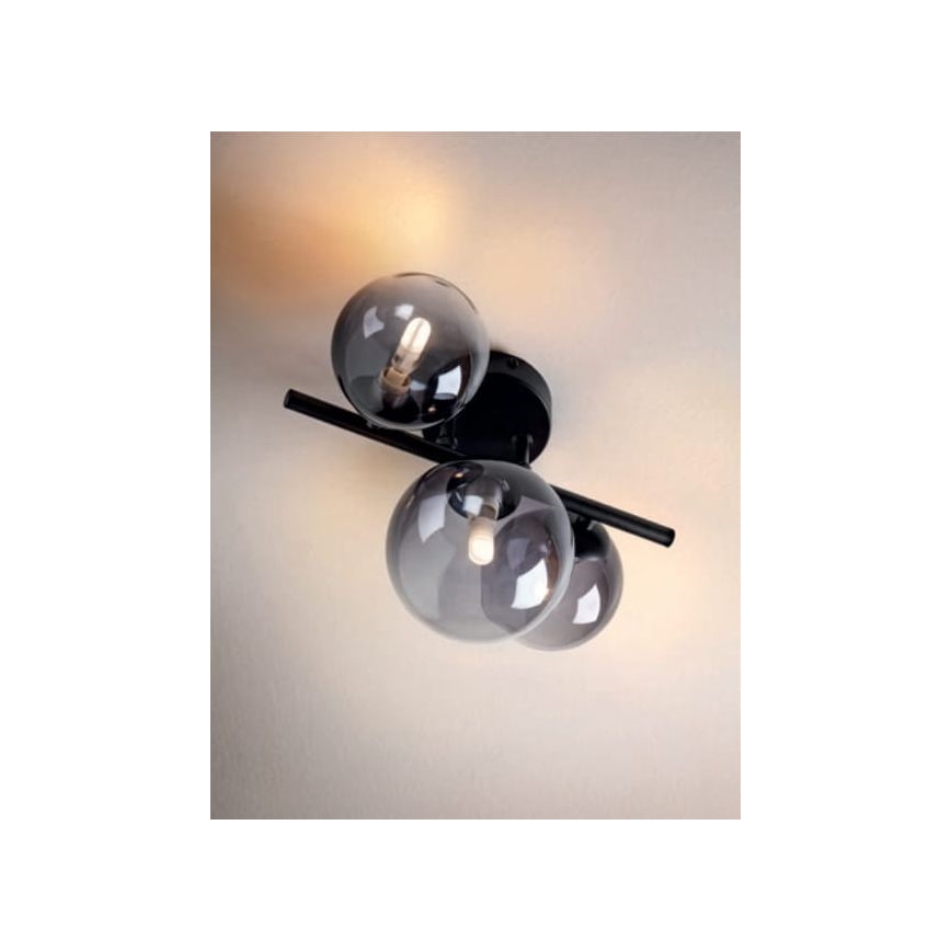 Redo 01-3988 - Пристельова люстра ASTRA 3xG9/8W/230V чорний