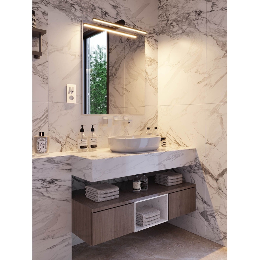 Redo 01-4036 - Светодиодная подсветка для зеркала в ванной комнате ROW LED/18W/230V 90 см IP44 черный