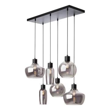 Redo 01-4047 - Підвісна люстра ATLANTIS 6xE27/42W/230V чорний