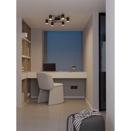 Redo 01-4048 - Точечный светильник WEBB 6xGU10/10W/230V черный