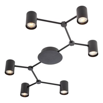 Redo 01-4048 - Точковий світильник WEBB 6xGU10/10W/230V чорний